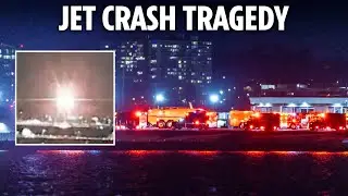Horror moment American Airlines plane collides with Black Hawk helicopter before plunging into river
