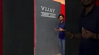 VIJAY Name Logo ❤️ #vijay #name #logo #art #youtubeshorts
