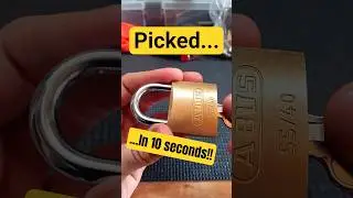 Picking A Lock In 10 Seconds #lockpicking #locksport #speedpicking #skills
