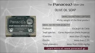 PANACEA3 Silver Line Olive Oil Soap with snail secretion