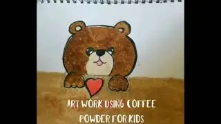 Coffee Painting / Art work with Coffee powder for kids / Activities for kids