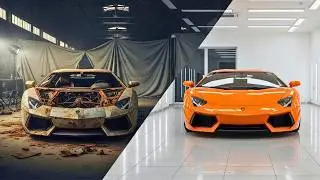 Inside a Paint Stripped Lamborghini Rusty Factory Find Restored Like New