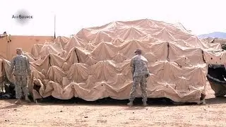 US Army 1st Armored Division - DRASH (Deployable Rapid Assembly Shelter) Setup