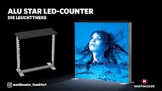 LED-Theke ALU STAR - Die perfekte Messetheke f&uuml;r Deinen LED-Messestand