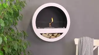 Bio-Ethanol-Kamin Glow Fire Wall Rund | Wand-Ethanolkamin | Garvens