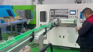 Plastic jars automatic bottle bagging machine installation at customer factory.#baggingmachine