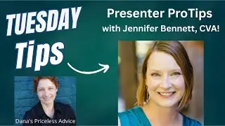 #TuesdayTips with Jennifer Bennett, CVA 