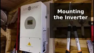 Mounting the Solar Inverter -  - Solar Fence / Shed / Battery Project Part 4