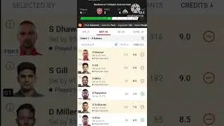 PBKS vs GT Dream11 Prediction|PBKS vs GT Dream11|PBKS vs GT Dream11 Team| #dream11