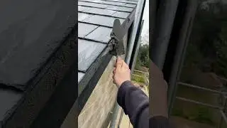 How to point a slate cement verge#builder #roofer #roofing #diy #roof #satisfying #work #cementasmr