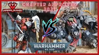 Боевой отчет Warhammer 40k 9-го издания: Кровавые Ангелы против Орков. Глава одобрена на 1000 очков 2021 года!