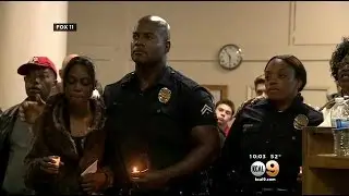 Candlelight Vigil Held For Man Fatally Shot By LAPD In Skid Row