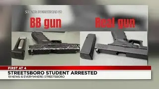 Streetsboro police arrest student busted holding fake gun outside school
