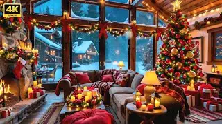 3 HOURS INSTANS RELAX IN COZY CABIN 🎄+ FIREPLACE   SOUND 🔥 for WORK & INSTANT RELAX ☕️
