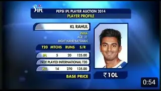 KL Rahul Auction Video 🔥 Sold to RCB .