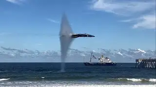 Vaporous Sneak Pass 🔥🔥💨 - Blue Angels 2023 - Jacksonville Beach
