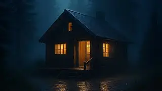 “Warm Home in the Middle of Heavy Rain – A Calming Night Atmosphere for a Better Sleep”