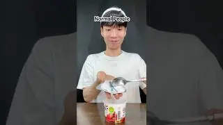 How to eat strawberry yogurt
