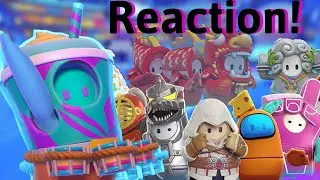 Fall Guys season 1 battle pass REACTION! (Fall Guys)