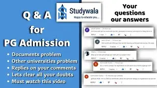 RRMNU PG Admission your question our answers (Q&A)everything Documents problem?