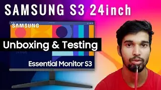 SAMSUNG Essential S3 24 inch 🖥️ Monitor Unboxing