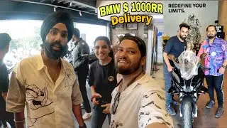 Khanna Omkar 😍 BMW S1000 RR delivery In Jaipur & Jatt Prabhjot Paaji Meet & Ayush Varma 🔥