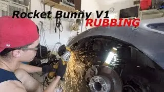 Tire Rubbing When Turning Fix! (Rocket Bunny v1)