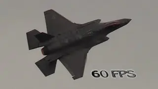 F-35 60 fps. Must See. Pilot Maj. Andrew &ldquo;Dojo&rdquo; Olson. Saturday and Sunday.