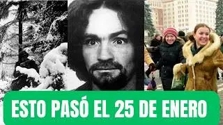 Los sucesos m&aacute;s relevantes de un 25 de enero por la historia