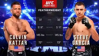 CALVIN KATTAR VS STEVE GARCIA FULL FIGHT UFC ON ESPN 70