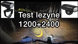 Test Lezyne lights .POV night trail ride Switzerland