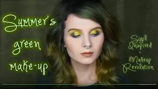 Summer's green make-up. Sigil Inspired + Makeup Revolution