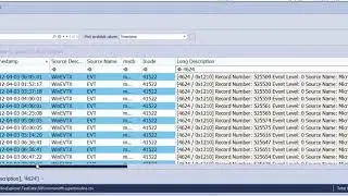 Timeline Explorer 0.6.0 column pinning demo