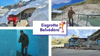 Eisgrotte Belvédère Rhonegletscher auf dem Furkapass Kanton Wallis