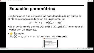 Ecuaciones param&eacute;tricas explicaci&oacute;n y construcci&oacute;n f&aacute;cil con GeoGebra