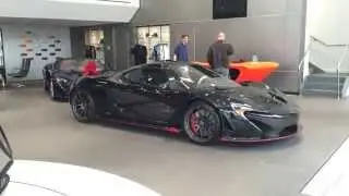 Black McLaren P1 with Red Accents
