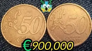 Самая ценная монета | 50 евроцентов стоимостью до 900&nbsp;000 евро. ИЩИТЕ ОДНУ!