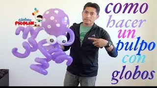 pulpo con globos o balloon octopus animal #81