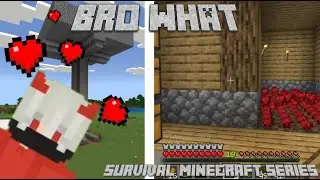 I built a MOB FARM and secret base in SURVIVAL MINECRAFT . . . #minecraft