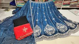 New design fancy handwork saree or Lanche 🌹 Shipping free 🌹 7015652424