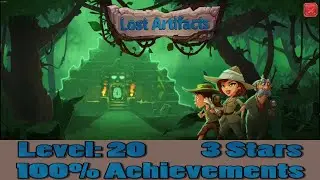 Lost Artifacts Ancient Tribe Survival, Level 20 Earning 3 Stars, 100% Achievements, 1080p/60FPS