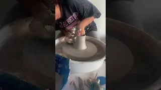 Wheel throwing ceramics  #pottery #ceramic #art #love #handmade #handbuiltpottery #fun