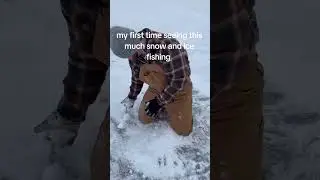 this was crazy !!! #fyp #outdooractivities #outdoors #fishing #icefishing #cold #frozen #snow