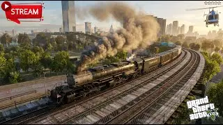 GTA V Liberty City World of Trains 🚆 | Ultimate Mods | 5 Star Wanted Chaos LIVE
