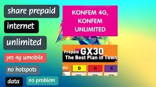 How to share internet of yes4g unlimited umobile prepaid unlimited maxis celcom via wifi hotspot