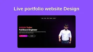 Live portfolio website design #portfolio #cssdesign