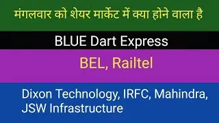 Share market latest news,share market India, IRFC, BEL,JSW INFRASTRUCTURE, Dixon Technology,Mahindra