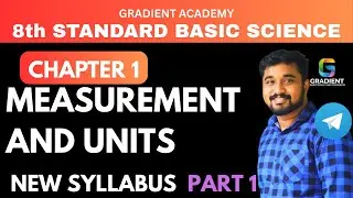MEASUREMENT AND UNITS | PART 1|BASIC SCIENCE STANDARD 8 SCERT 2025 |NEW SYLLABUS