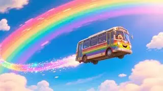 Magical Rainbow Bus Ride | Fun Adventure Rhyme for Kids | Nursery Rhymes & Songs for Children