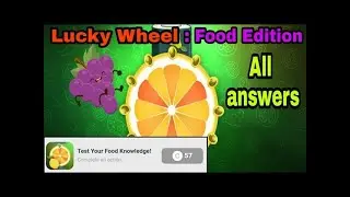 Lucky Wheel : Food Edition Quiz answers | Test Your Food Knowledge Quiz | QuizRiddle